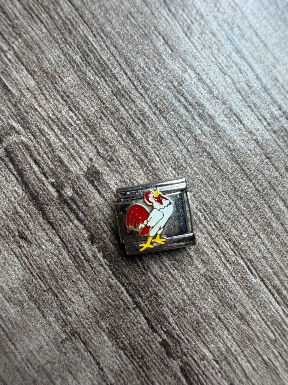 Chicken Charm Stainless Steel Link For Italian Bracelets